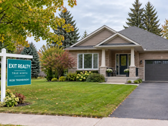 Sault Ste. Marie home for sale with EXIT Realty True North sign