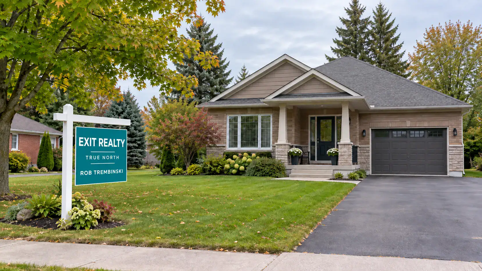 Sault Ste. Marie home for sale with EXIT Realty True North sign